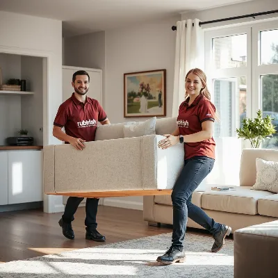 Professional furniture removal service with friendly staff