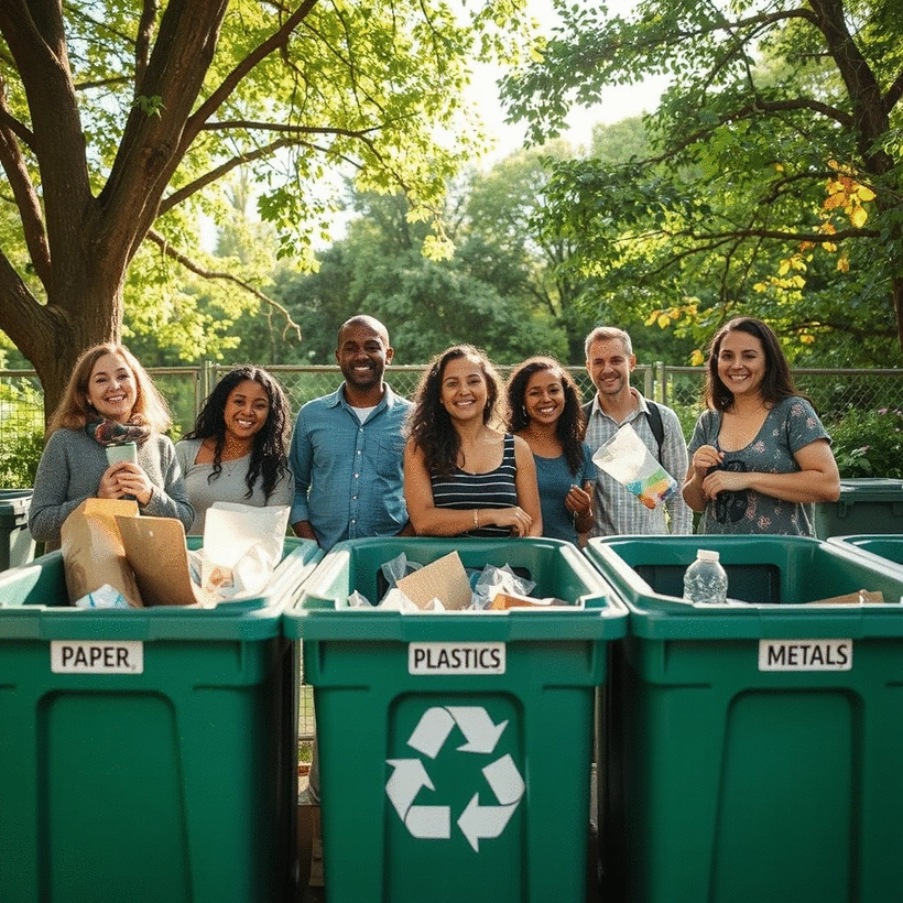 reduce landfill waste with recycling services